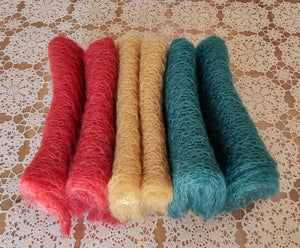 NEW! Delicate Mohair-silk Wrap & Bonnet Set