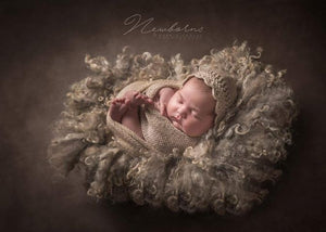 CLEARANCE SALE! Newborn Cotton Bonnet, GIRL design