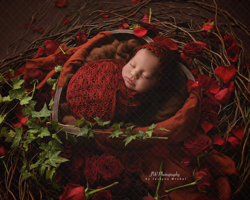 Daisy Wrap & Bonnet Set, Newborn Photography Props