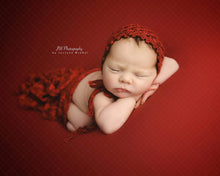 Load image into Gallery viewer, NEW! Daisy Wrap &amp; Bonnet Set, Newborn Photography Props